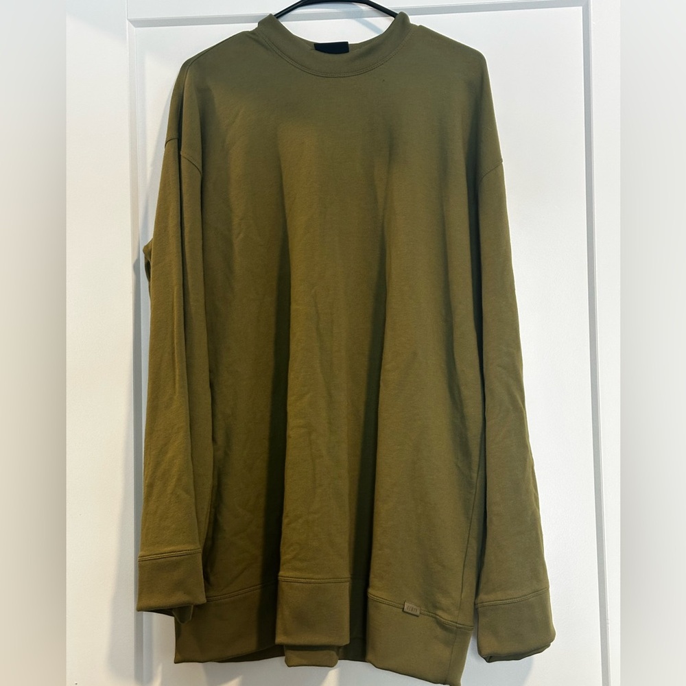 Fenty x Puma Olive Green Corset Sweatshirt Dress